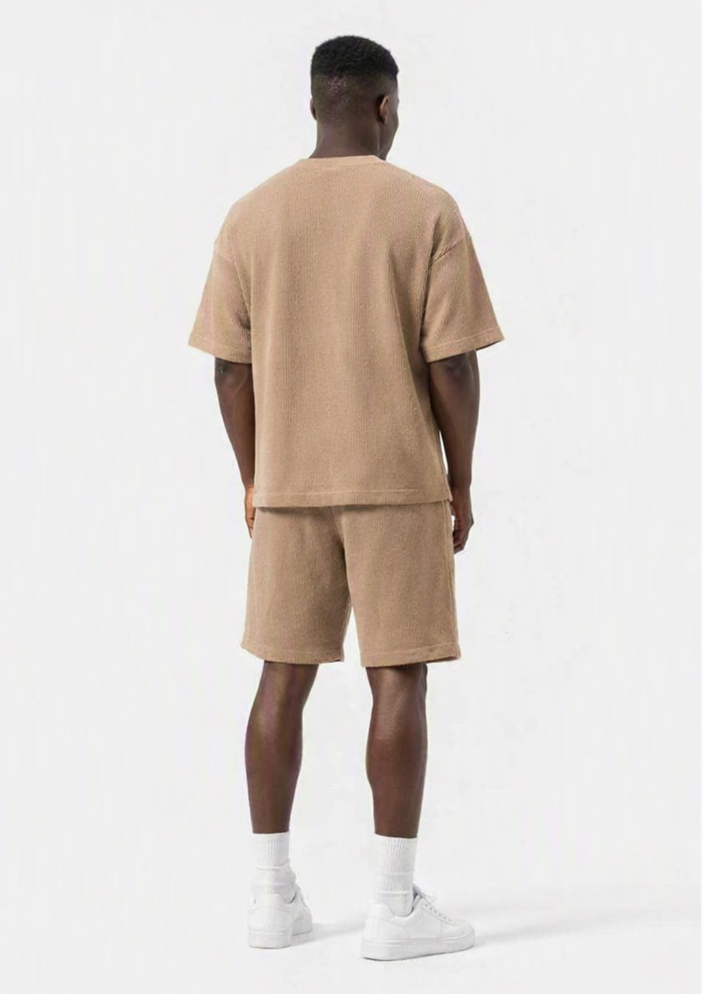 Ensemble oversized texturé beige