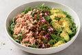 Salade de thon, lentilles et avocat ( A faire chez soi )